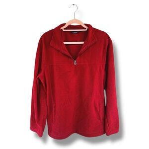 Red Fleece Pullover